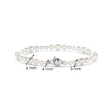 Ti Sento Sterling Silver Modern Pearl Bracelet