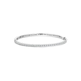 Ti Sento Sterling Silver Classic Tennis CZ Bangle 3mm