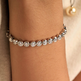 Ti Sento Sterling Silver Round Tennis CZ Bracelet 5.5mm