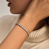 Ti Sento Sterling Silver Round Tennis CZ Bracelet 5.5mm
