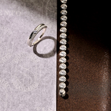 Ti Sento Sterling Silver Round Tennis CZ Bracelet 5.5mm