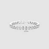 Ti Sento Sterling Silver Round Tennis CZ Bracelet 5.5mm