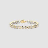 Ti Sento Sterling Silver Round Tennis CZ Bracelet Golden 5.5mm