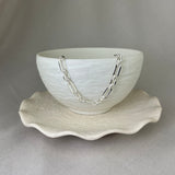 Sterling Silver Hammered Figaro 48 Link Bracelet