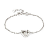 Nomination Domina Heart Bracelet, Sterling Silver Rhodium Plated CZ