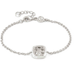 Nomination Domina Cushion Bracelet, Sterling Silver Rhodium Plated CZ