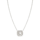 Nomination Domina Cushion Necklace, Sterling Silver Rhodium Plated CZ