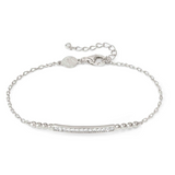 Nomination LoveCloud Bar Bracelet, Sterling Silver CZ