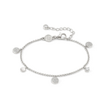 Nomination Lucentissima Round Charm Bracelet Sterling Silver CZ