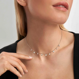 Nomination Lucentissima Heart Charm Necklace Sterling Silver CZ