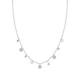 Nomination Lucentissima Round Charm Necklace Sterling Silver CZ