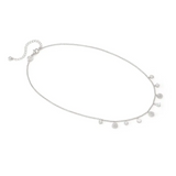 Nomination Lucentissima Round Charm Necklace Sterling Silver CZ