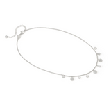 Nomination Lucentissima Round Charm Necklace Sterling Silver CZ