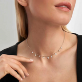 Nomination Lucentissima Round Charm Necklace Sterling Silver CZ
