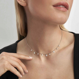 Nomination Lucentissima Round Charm Necklace Sterling Silver CZ
