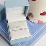 Dew Love Knot Heart Ring