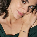 Nomination Petite Sparkle Four Leaf Clover Bracelet, Sterling Silver CZ