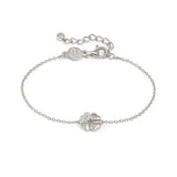 Nomination Petite Sparkle Four Leaf Clover Bracelet, Sterling Silver CZ