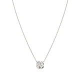 Nomination Petite Sparkle Four Leaf Clover Necklace, Sterling Silver CZ
