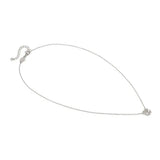 Nomination Petite Sparkle Four Leaf Clover Necklace, Sterling Silver CZ