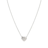 Nomination Petite Sparkle Heart Necklace, Sterling Silver CZ