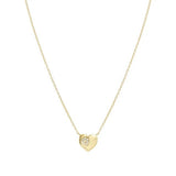 Nomination Petite Sparkle Heart Necklace, Sterling Silver Gold Plated CZ