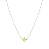 Nomination Petite Sparkle Star Necklace, Sterling Silver Gold Plated CZ