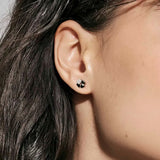 Nomination Petite Sparkle Four Leaf Clover Stud Earrings, Sterling Silver CZ