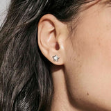 Nomination Petite Sparkle Star Stud Earrings, Sterling Silver CZ