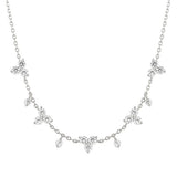 Nomination Life Bouquet CZ Chain Necklace, Sterling Silver