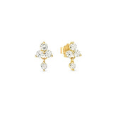 Nomination Life Bouquet CZ Stud Earrings, Sterling Silver Gold Plated