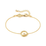 Nomination Dreams Beats CZ Circle Bracelet, Sterling Silver Gold Plated