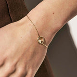 Nomination Dreams Beats CZ Circle Bracelet, Sterling Silver Gold Plated