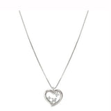 Nomination Dreams Beats CZ Heart Necklace, Sterling Silver