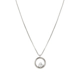 Nomination Dreams Beats CZ Circle Necklace, Sterling Silver