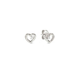 Nomination Dreams Beats CZ Heart Stud Earrings, Sterling Silver