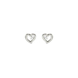 Nomination Dreams Beats CZ Heart Stud Earrings, Sterling Silver