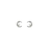 Nomination Dreams Beats CZ Moon Stud Earrings, Sterling Silver