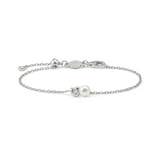 Nomination Pearls Loop CZ Heart Bracelet, Sterling Silver