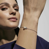 Nomination Pearls Loop CZ Star Bracelet, Sterling Silver Gold Plated
