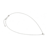 Nomination Pearls Loop CZ Heart Necklace, Sterling Silver
