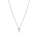 Nomination Pearls Loop CZ Star Necklace, Sterling Silver