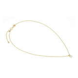 Nomination Pearls Loop CZ Star Necklace, Sterling Silver Gold Plated