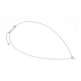 Nomination Pearls Loop CZ Solitaire Necklace, Sterling Silver