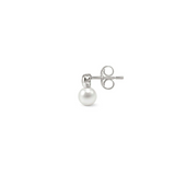 Nomination Pearls Loop CZ Star Stud Earrings, Sterling Silver