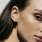 Nomination Pearls Loop CZ Solitaire Stud Earrings, Sterling Silver