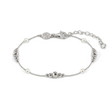 Nomination Siren Dream Beaded Pearl Bracelet, Sterling Silver CZ