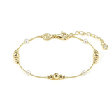 Nomination Siren Dream Beaded Pearl Bracelet, Sterling Silver Gold Plated