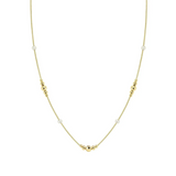 Nomination Siren Dream Beaded Pearl Necklace, Sterling Silver Gold Plated