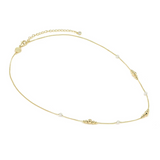 Nomination Siren Dream Beaded Pearl Necklace, Sterling Silver Gold Plated